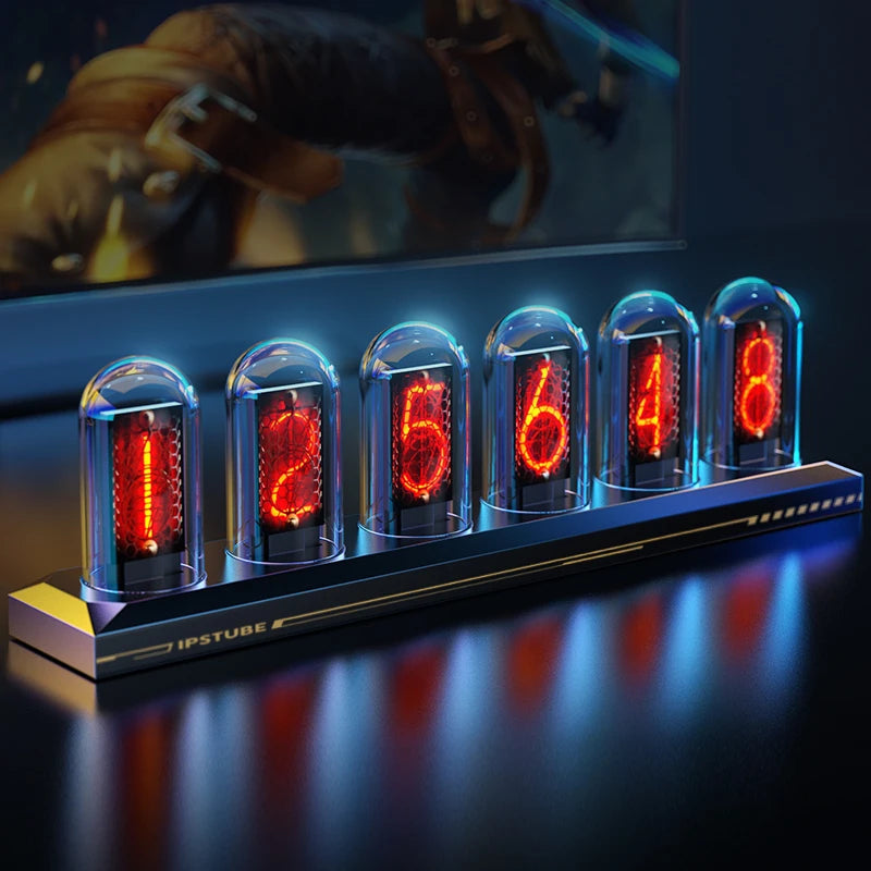 Relógio Nixie RGB personalizável