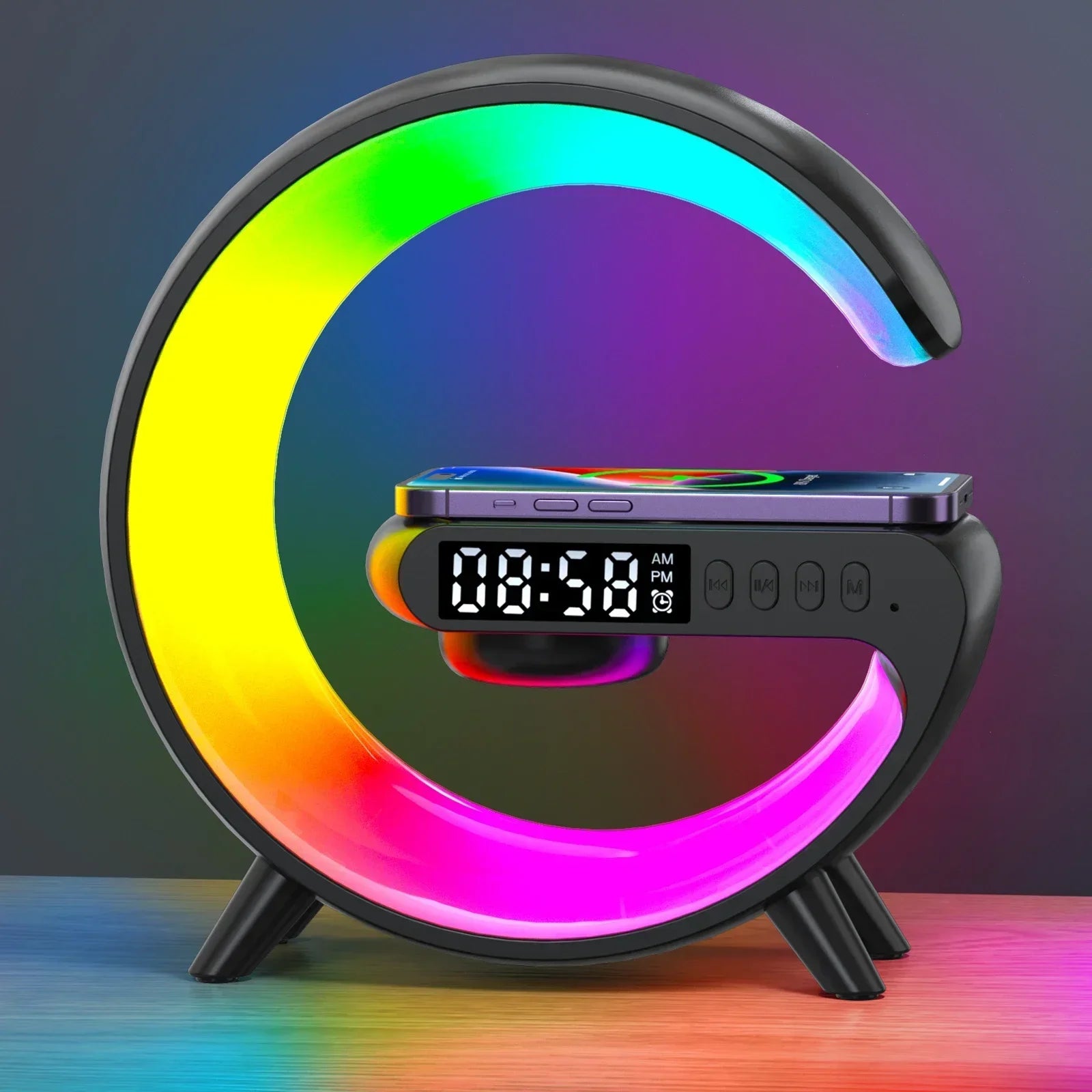 Réveil RGB avec Chargeur Sans Fil