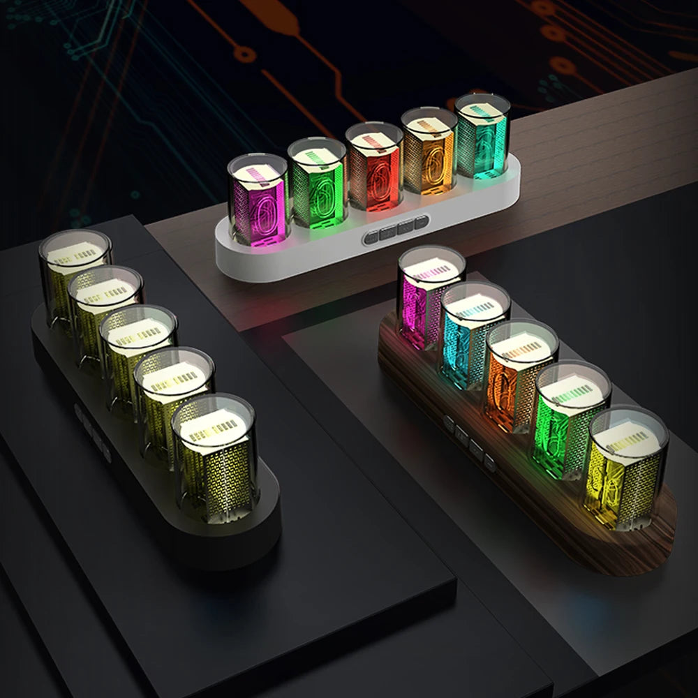 Relógio com design Nixie RGB