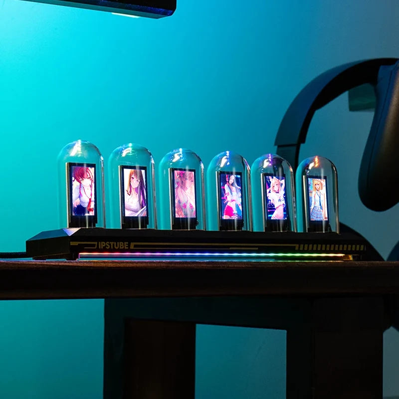 Relógio Nixie RGB personalizável