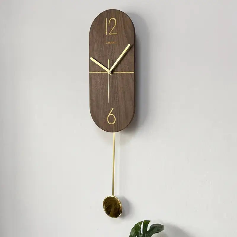 Pendule en Bois de Noyer - Horloges murales