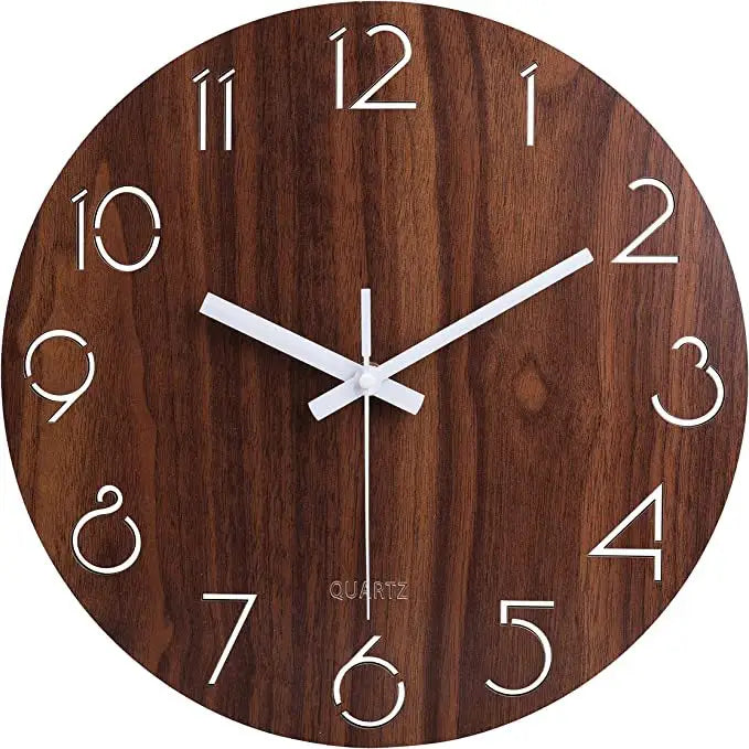 Horloge Murale en Bois Classique - Horloges murales